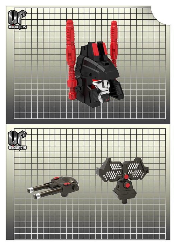 Unique Toys Metropolis Head And Weapons Upgrade Kit For Generations Metroplex Titan Figure  (2 of 3)